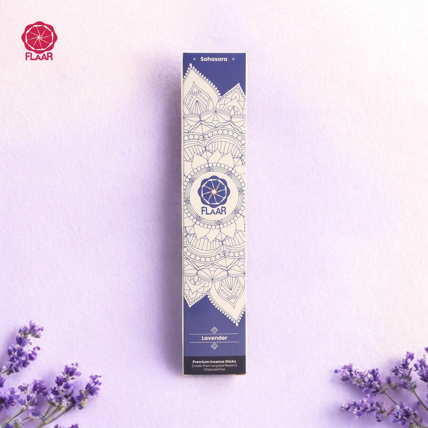 FLAAR Incense Box -Pack of 7 ( 175 Sticks) | Rose | Sandal| Musk | Mogra | Mystic | Viola | Lavender- Chakra Edition Pack