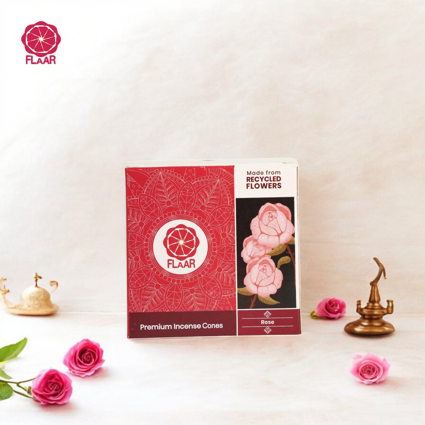 FLAAR Incense Cones - Rose Fragrance