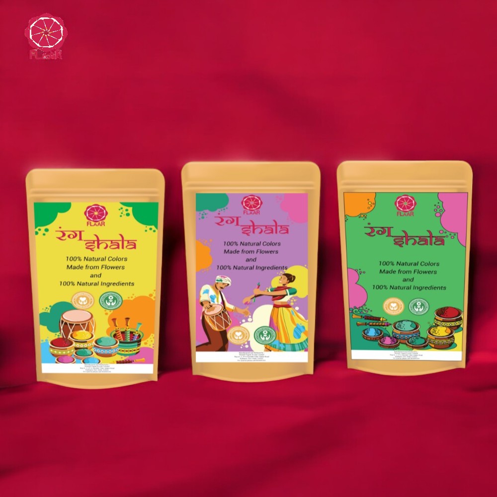 FLAAR Herbal Holi Colors – 100% Natural & Skin-Friendly